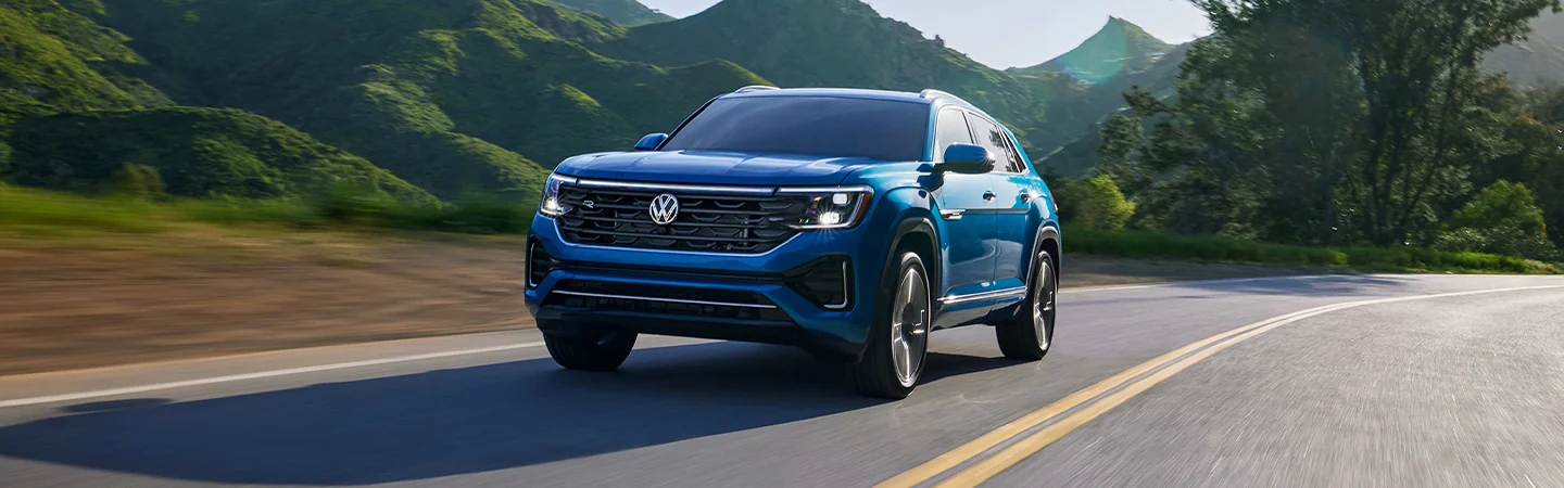 blue 2025 Volkswagen Atlas Cross Sport SE