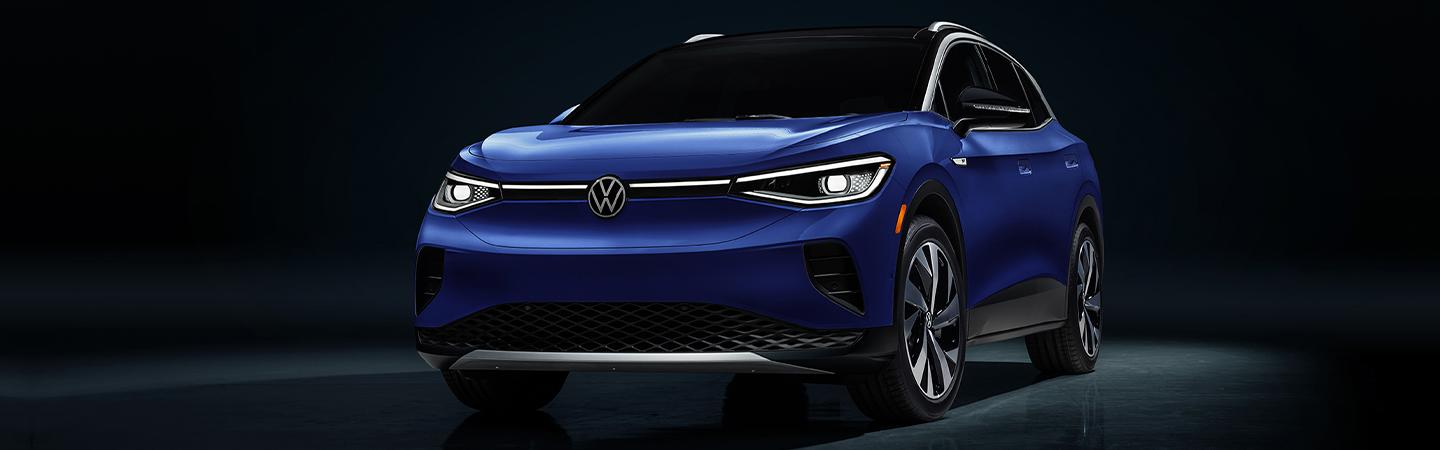 2021 Volkswagen ID.4 parked in a showroom