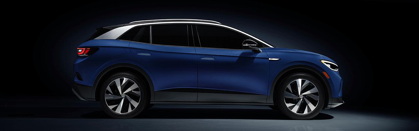 Side view of the 2021 Volkswagen ID.4 parked