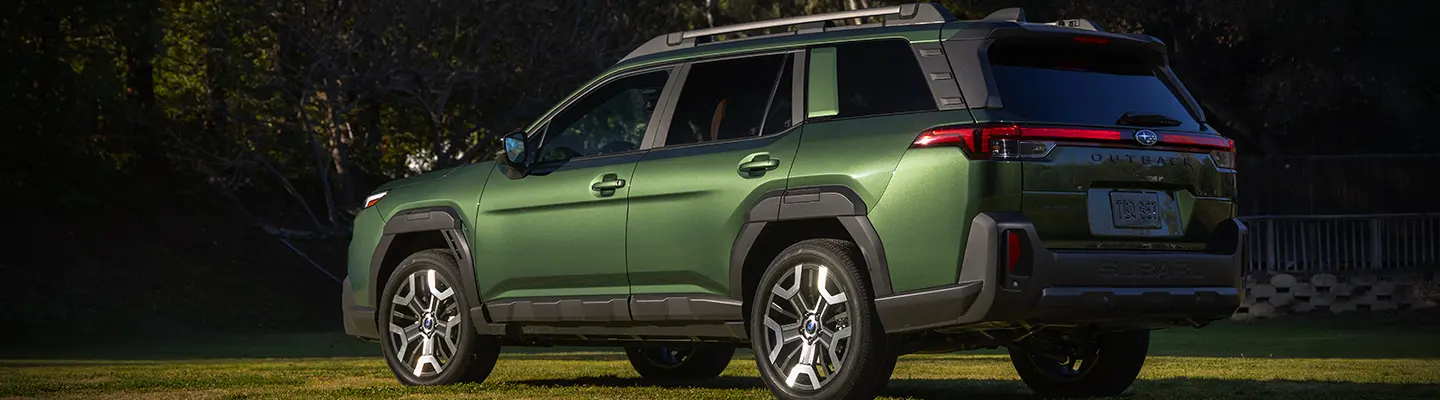 Subaru Outback in grass