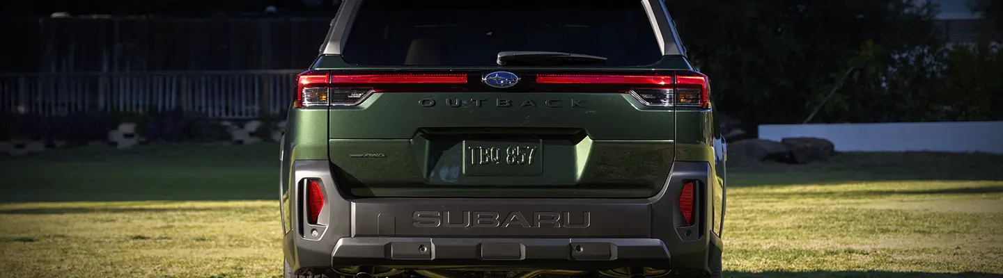 rear of Subaru Outback