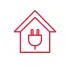 house with plug icon