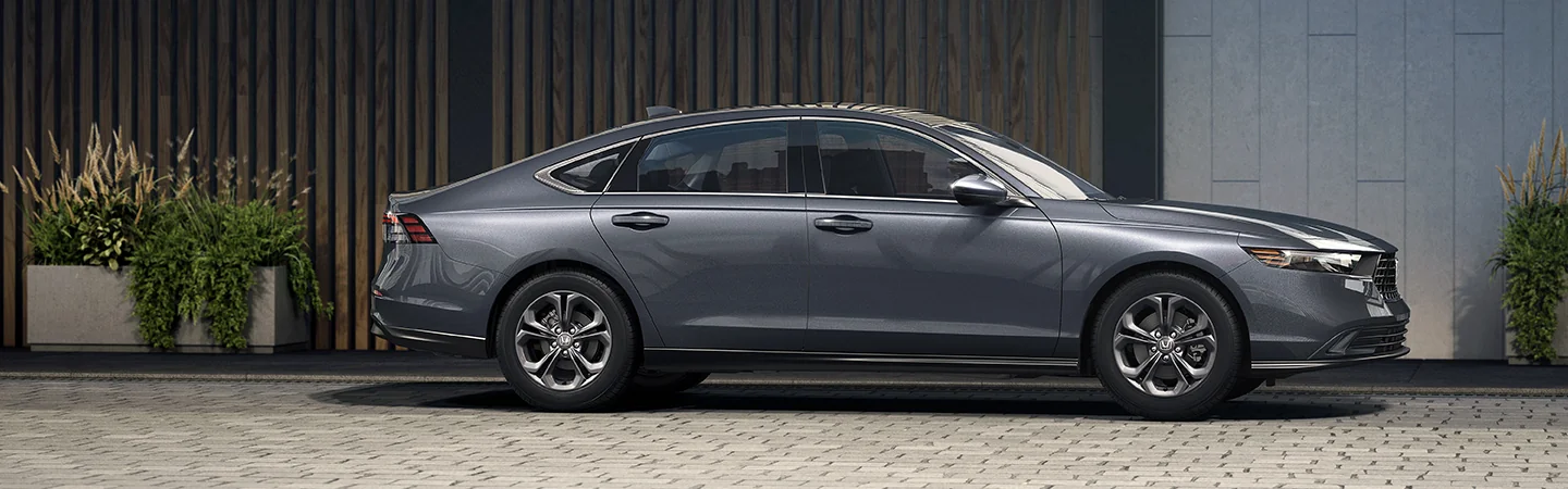 2025 Honda Accord vs Toyota Camry silver color side view