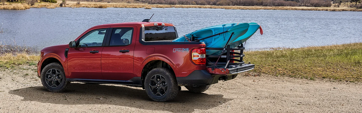 2025 Ford Maverick Red color car standing