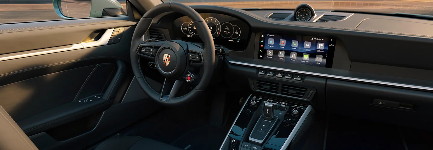 interior view of a 2025 Porsche 911 Carrera