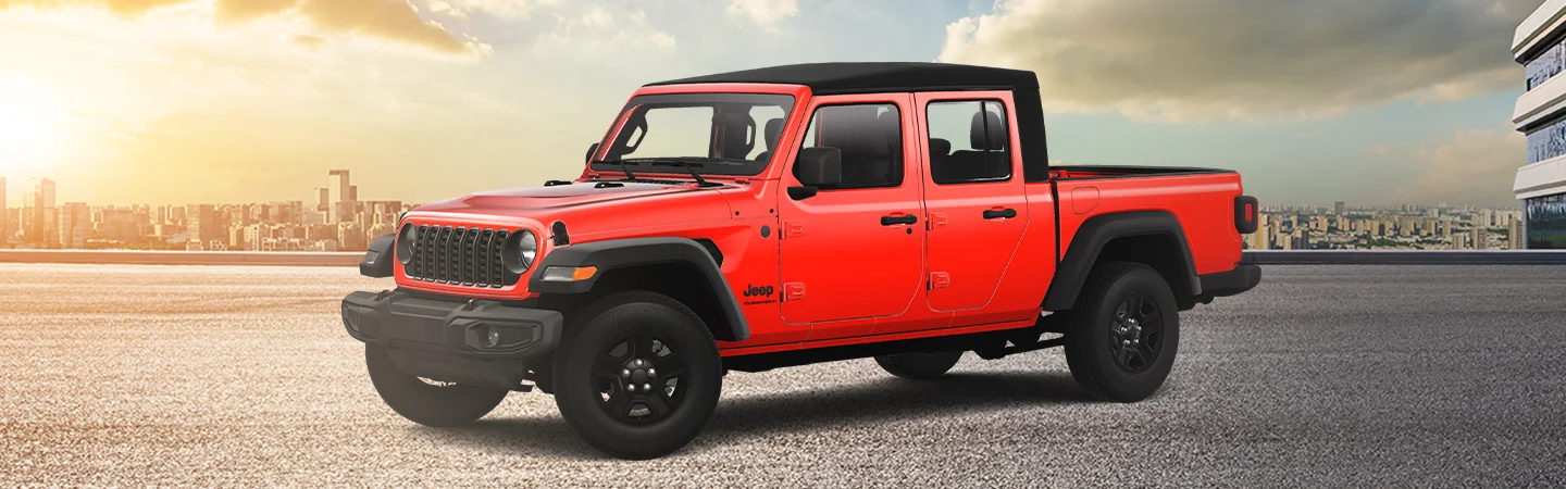 2025 Jeep Gladiator Specs redcolor frontview