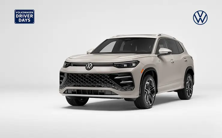 Front view of New 2026 Volkswagen Atlas in white