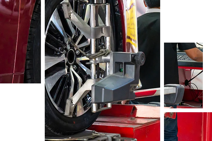 wheel getting aligned