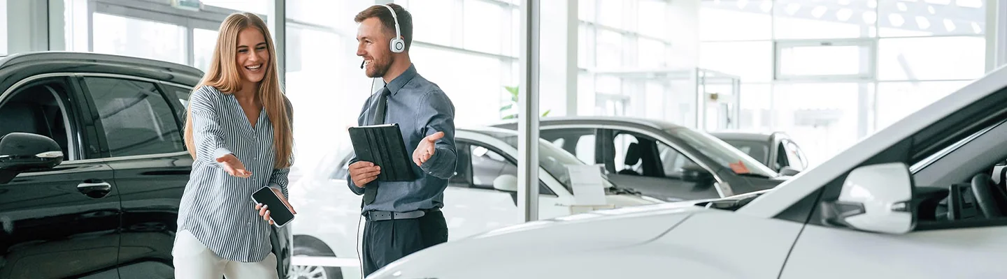 Service techs walking though the service center