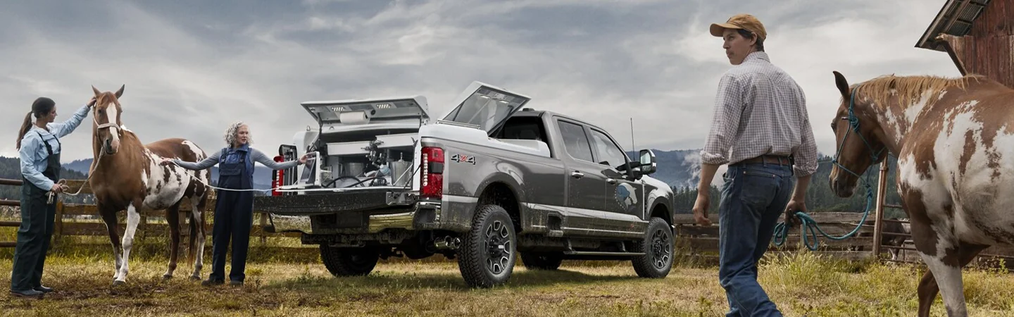 2024 Ford F-250 Specs grey color back side view