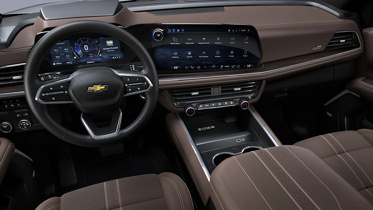 interior view of a 2026 Chevrolet Tahoe