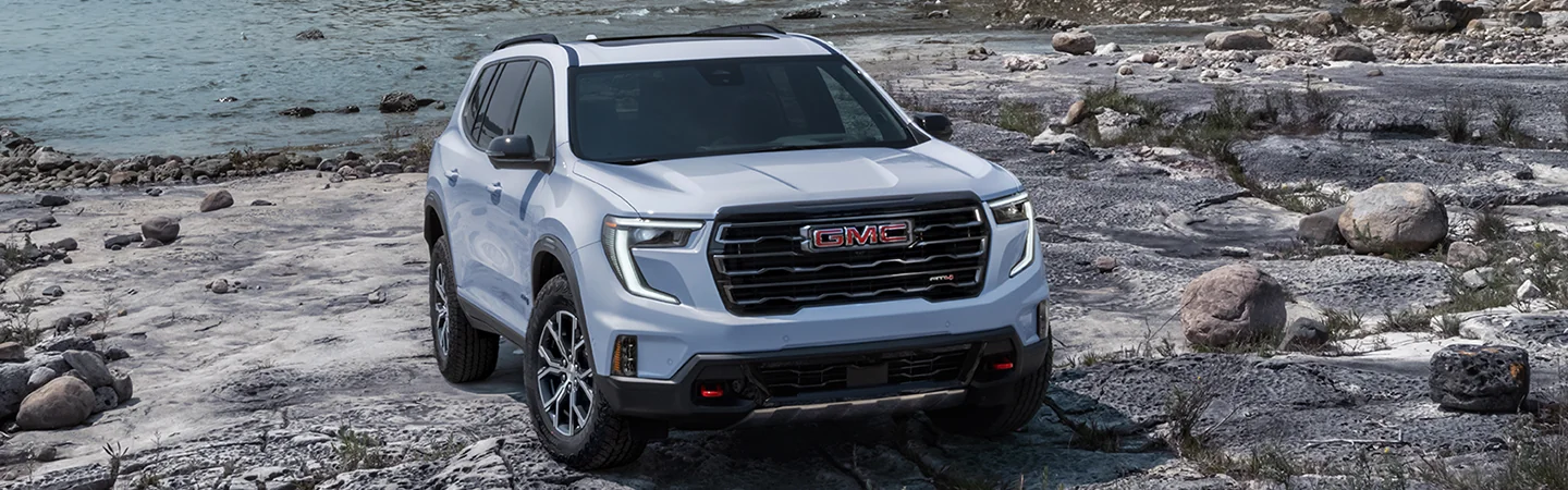 2024 GMC Acadia Specs grey color front view