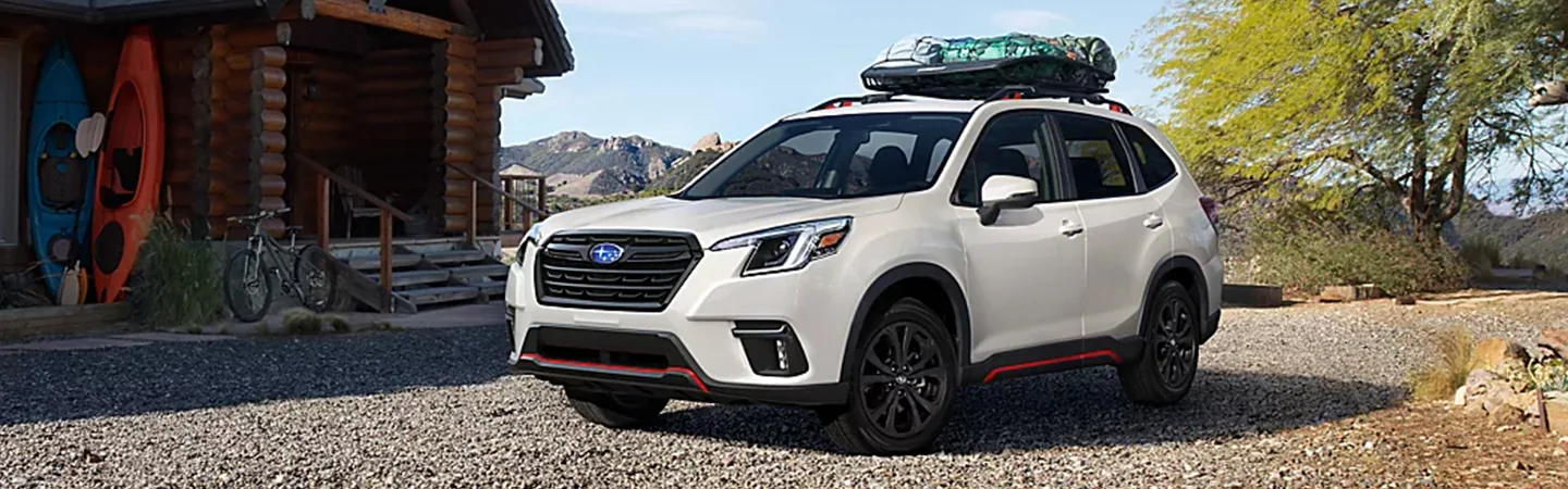 2024 Subaru Forester Specs front side view white