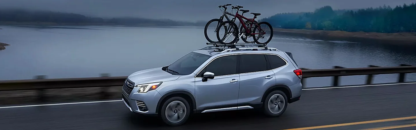 2024 Subaru Forester Specs front side view white