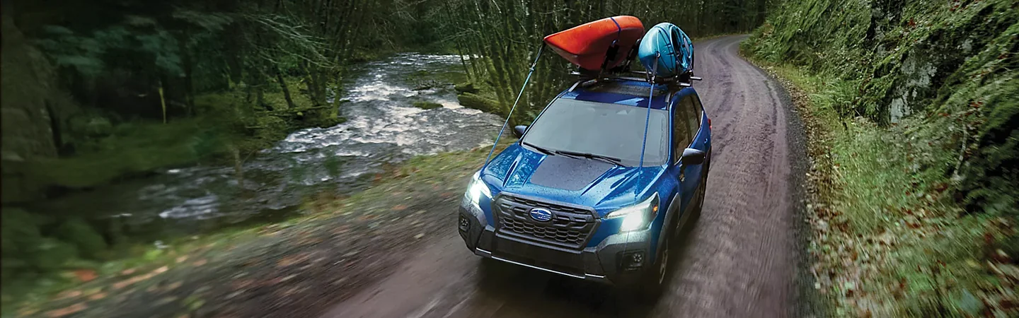 2024 Subaru Forester Specs top view blue