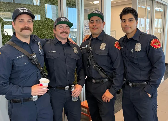 Group of fire fighters