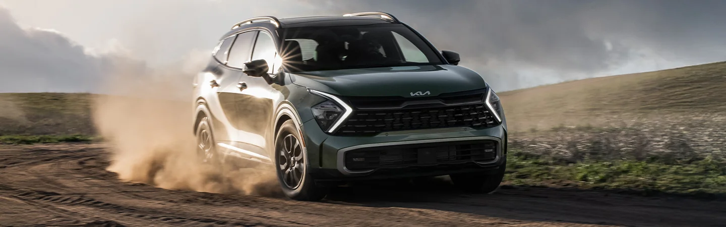 2025 Kia Sportage Specs Green Color Front View