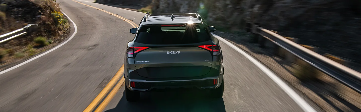 2025 Kia Sportage Specs Green Color Back View