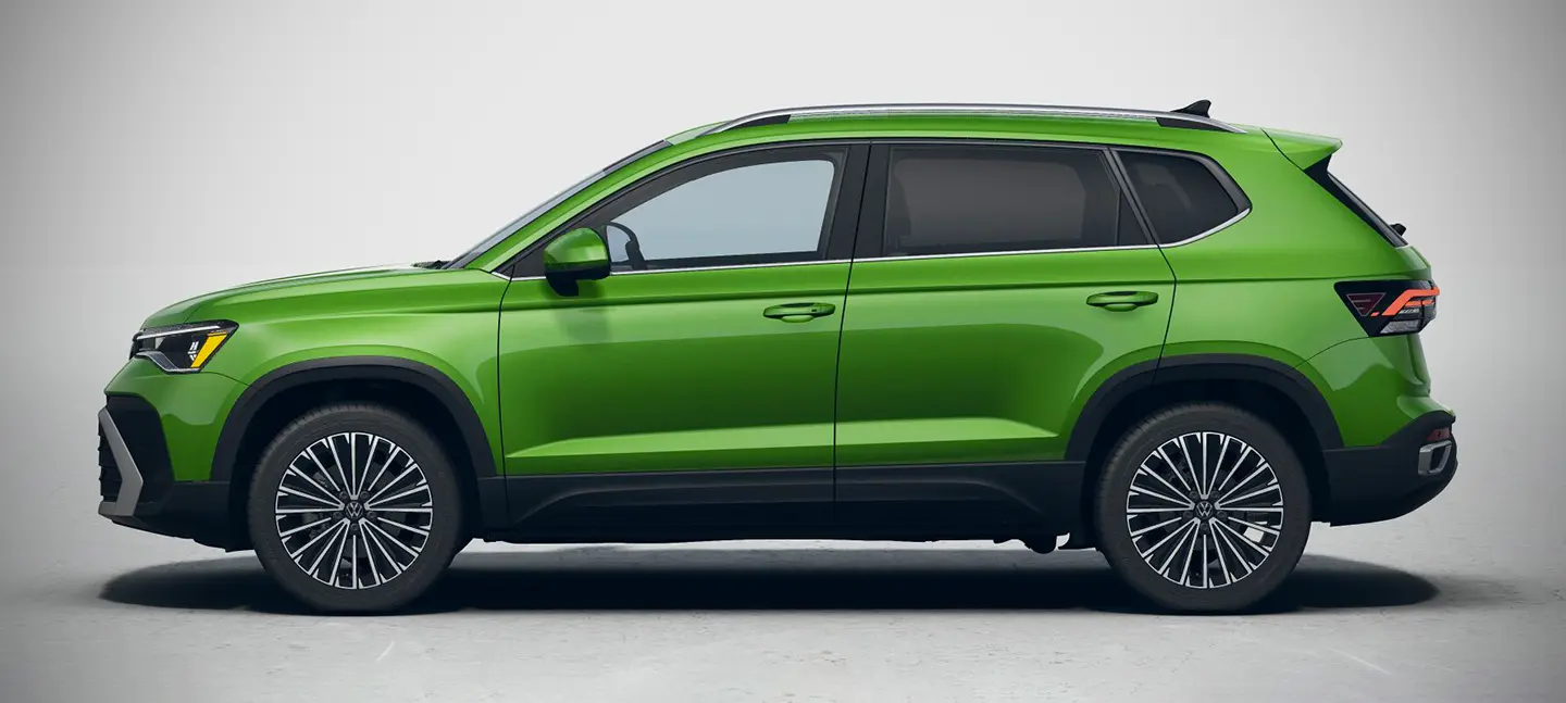profile 2026 Volkswagen Taos green