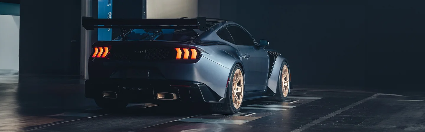 2024 Ford Mustang Specs blackcolor sideview