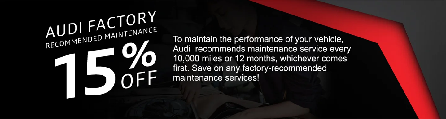 Audi Factory Recommended Maintenance