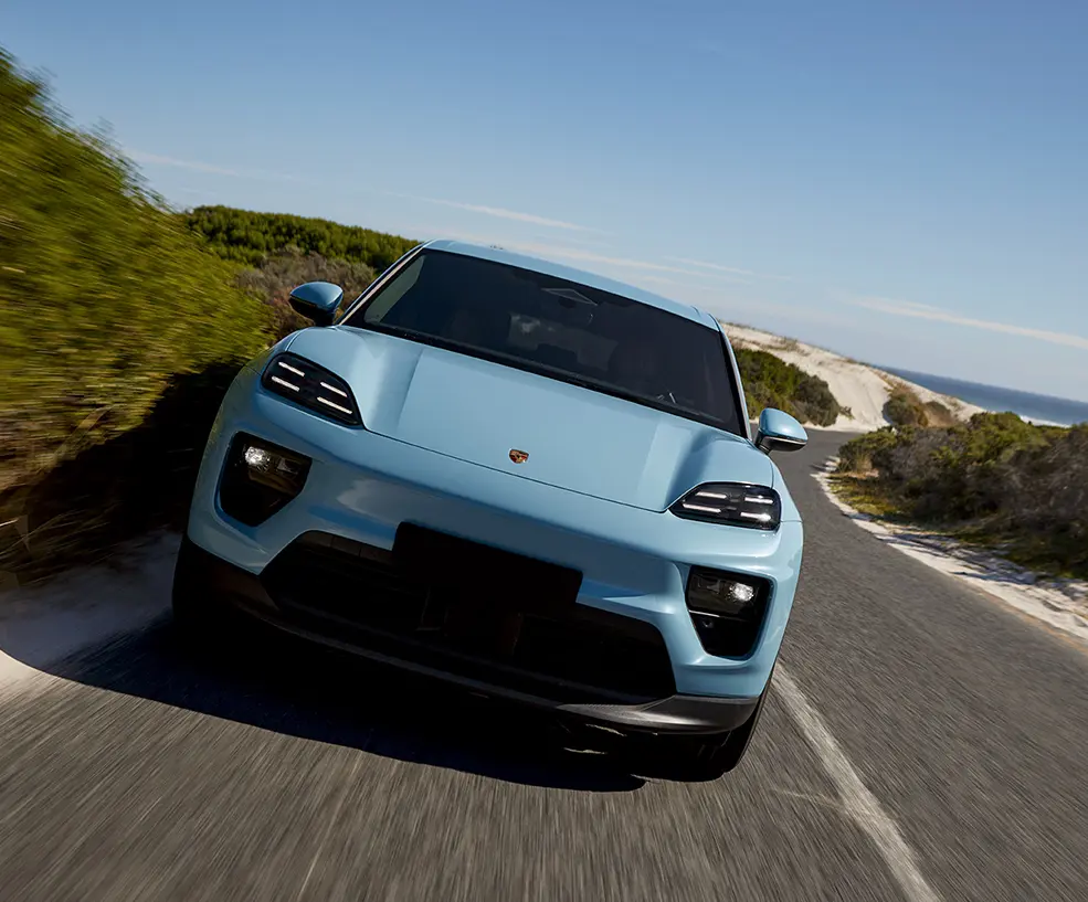 2026 Porsche Macan Electric on the road