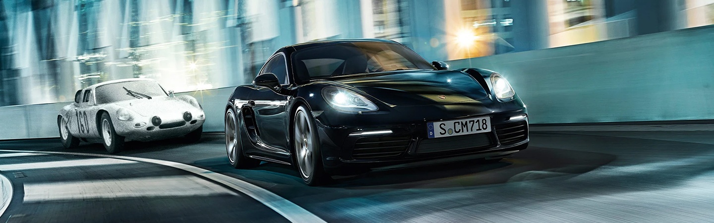 Porsche 718 Boxster in motion
