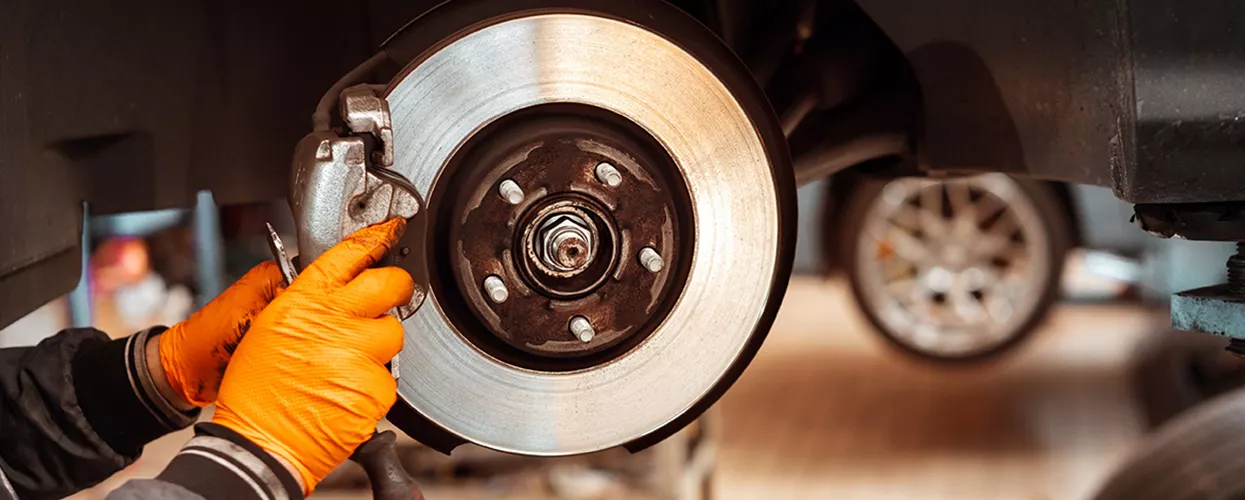 Brake work being done