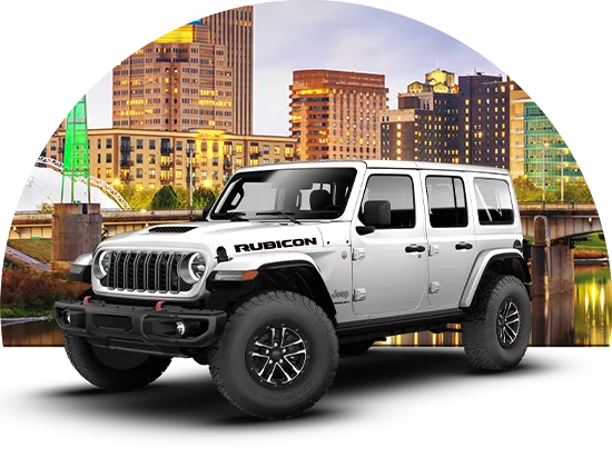 Purple Chrysler front grill view