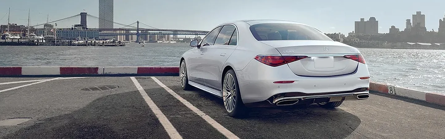2024 Mercedes-Benz S-Class back side view white