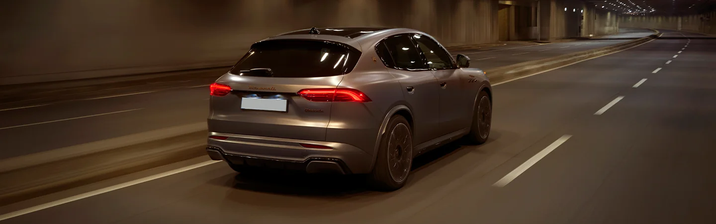 2025 Maserati Grecale GT Specs dark dray car stand on tunnel