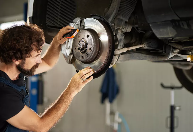 Service advisor assisting a customer