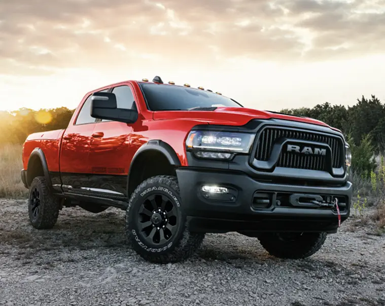 RAM 2500 truck in red