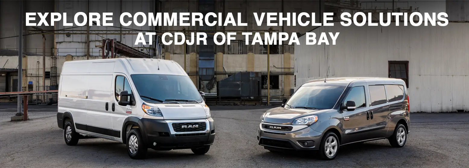 Explore commercial vehicle solutions at CDJR of Tampa Bay