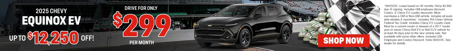 New Chevrolet Equinox EV Lease special