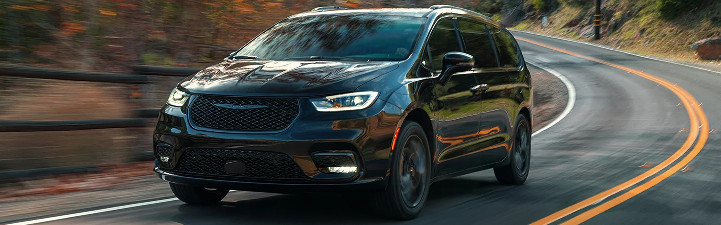 2025 Chrysler Pacifica Black color car on road