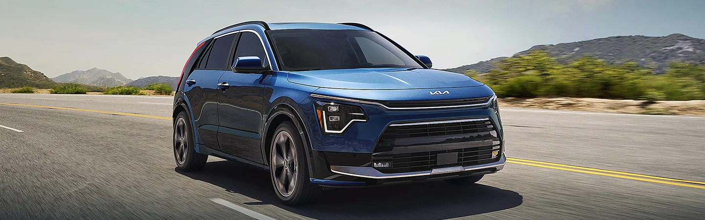 2024 Kia Niro Plug-in Hybrid Range blue color front view