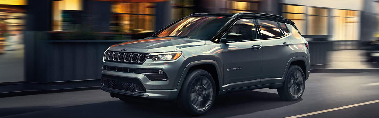 2024 Jeep Compass Gas Mileage side front in silver