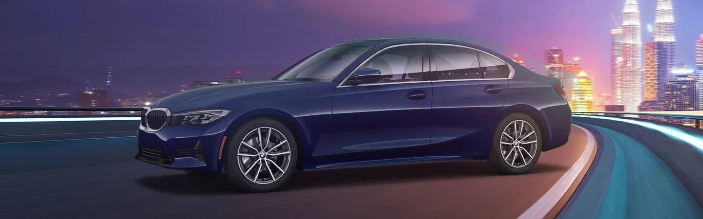 2025 BMW 3 Series Sedan blue side view
