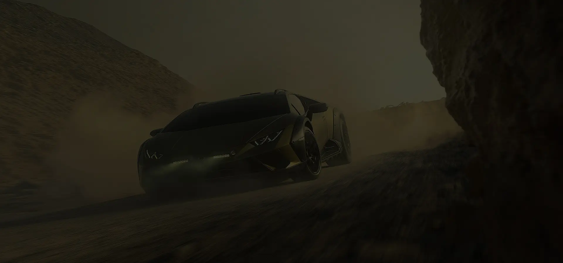 2026 Lamborghini going around curve