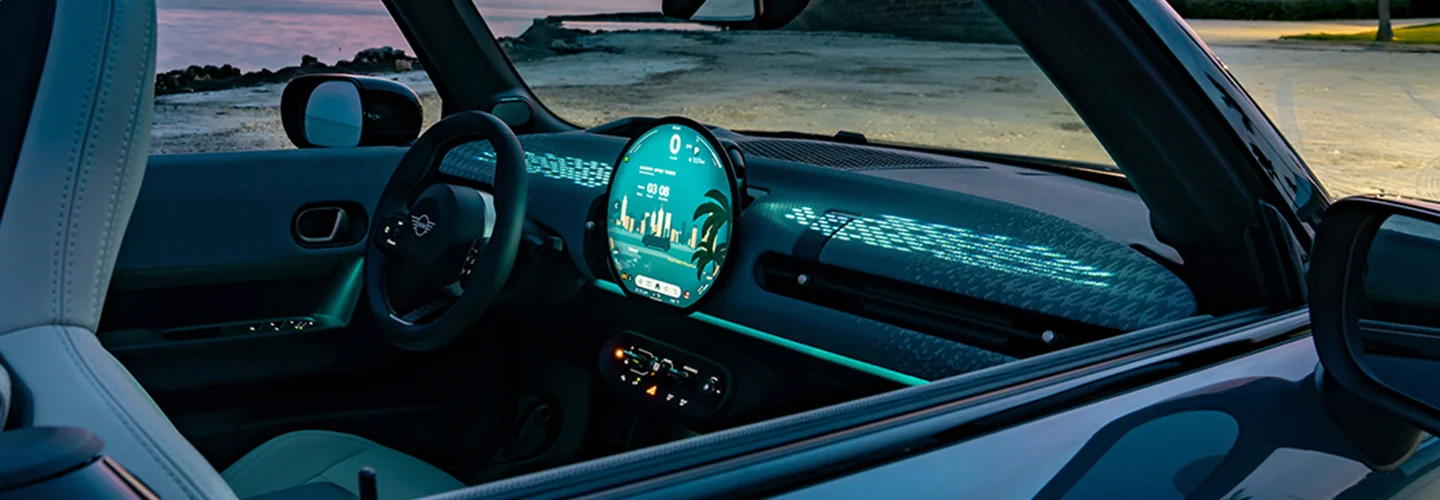 interior of a 2025 MINI Convertible Cooper