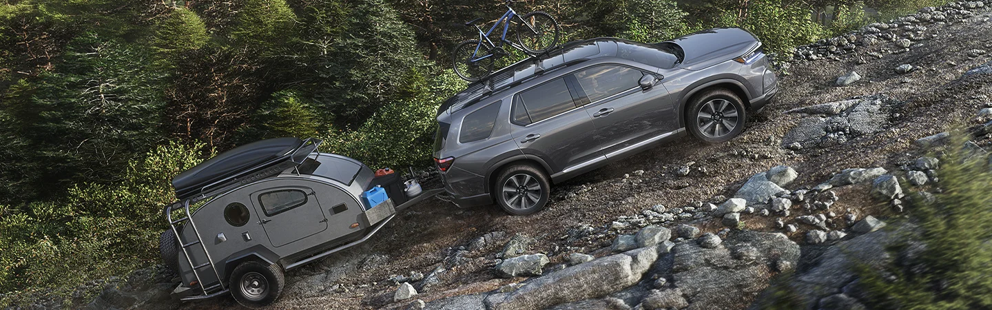 Honda Pilot towing popup camper