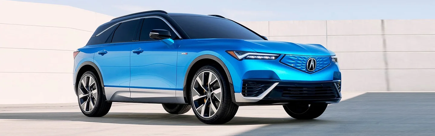 2024 Acura ZDX Specs front side view blue