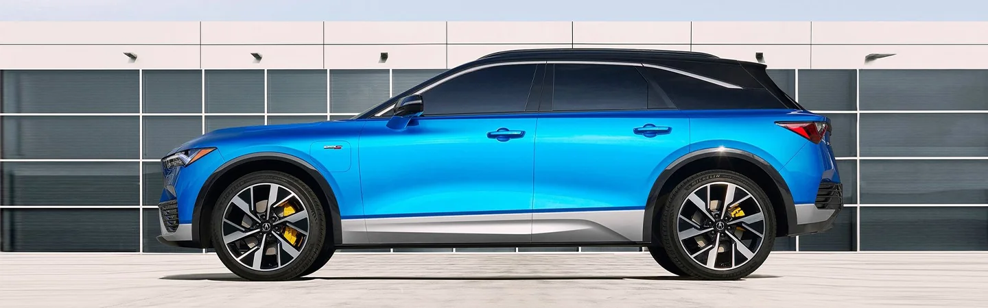 2024 Acura ZDX Specs front side view blue