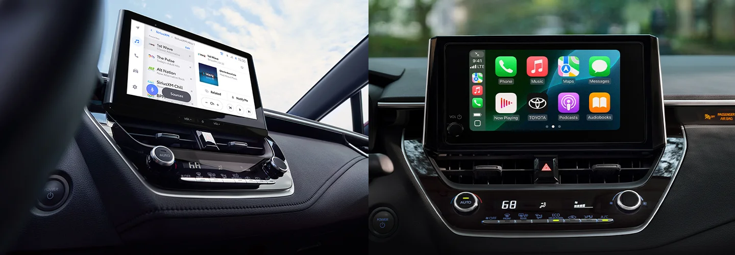 interior red 2025 Toyota Corolla Hatchback