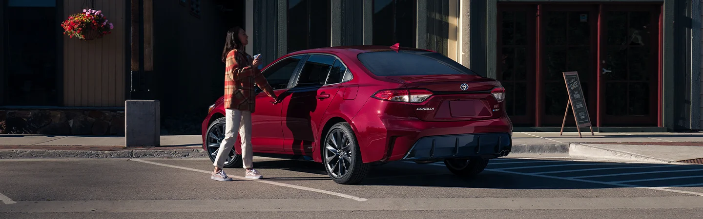 red 2025 Toyota Corolla Hatchback