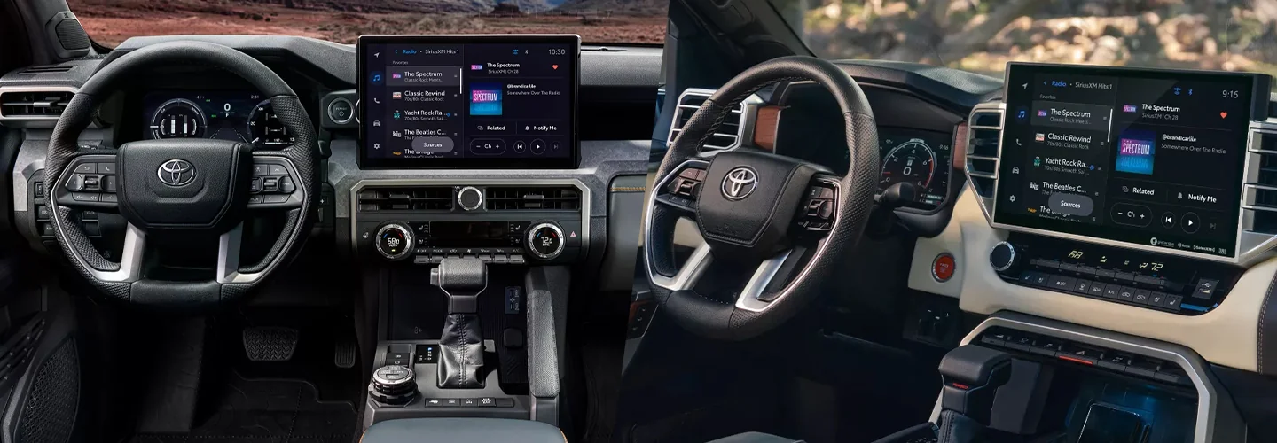 2024 Toyota Tacoma vs 2024 Toyota Tundra interiorimage