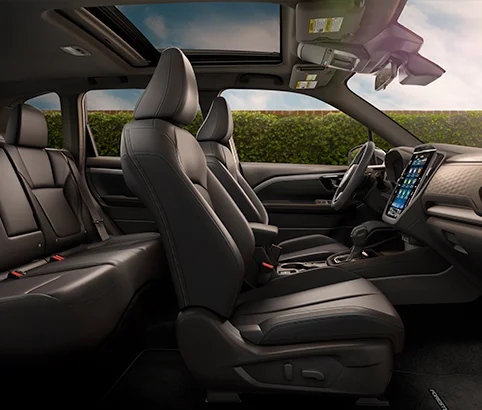 interior of new Forester