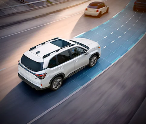 overhead shot of new Forester