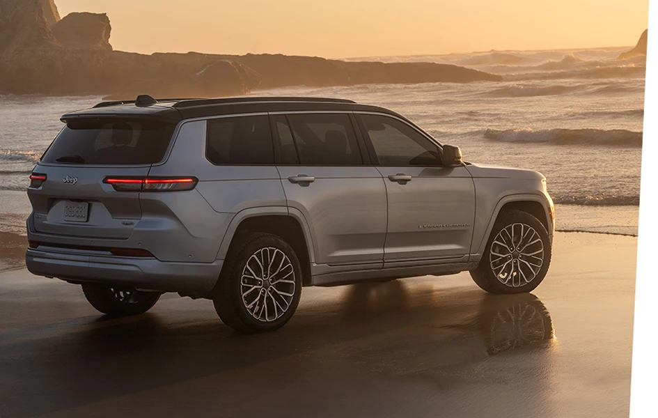 meet the 2026 Jeep Grand Cherokee at the beach